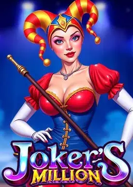 Joker dorato e montepremi milionario con simboli ad alto valore.